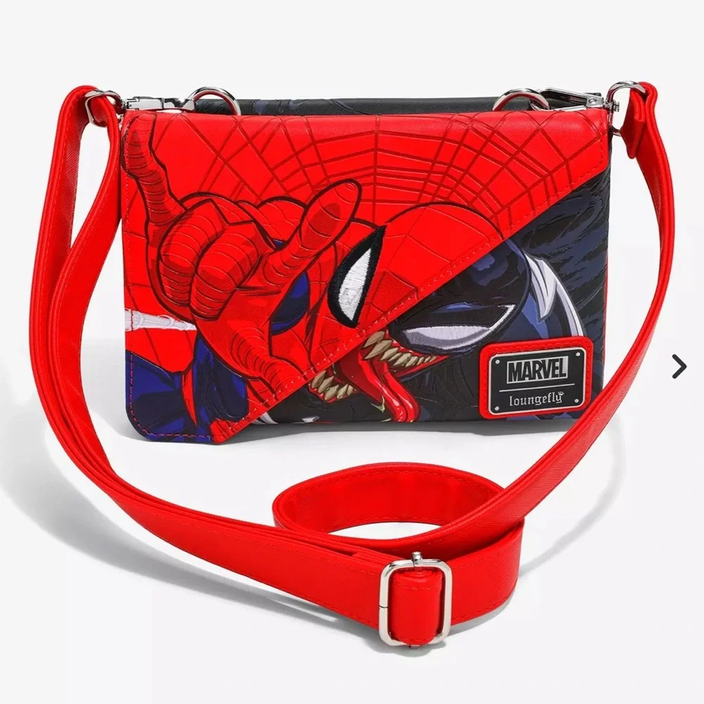 Loungefly Marvel Spider-Man Venom Split Crossbody Bag - BoxLunch Exclusive